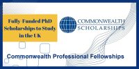 Commonwealth Professional Fellowships for Developing Commonwealth Countries in UK