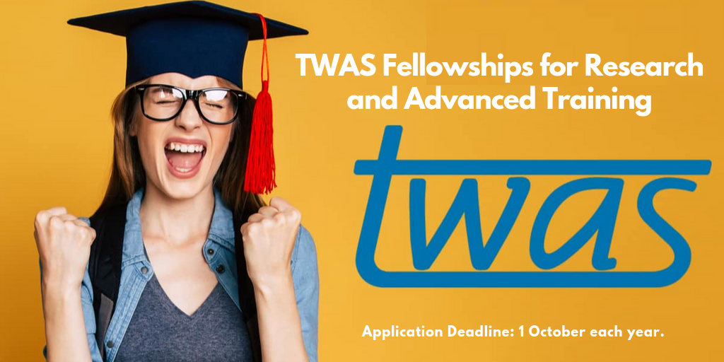 TWAS Fellowships for Research and Advanced Training, 2020