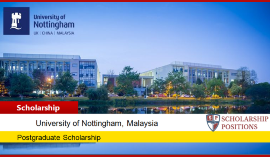University of Nottingham Developing Solutions Masters Scholarships in UK, 2020