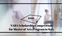 NABA Scholarship Competitions for Master of Arts Program in Italy