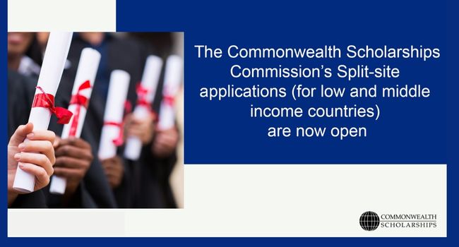 Commonwealth Split-site (PhD) Scholarships for Low and Middle Income Countries