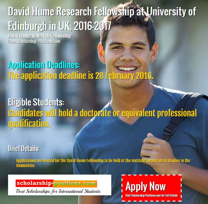 David Hume Research fellowship