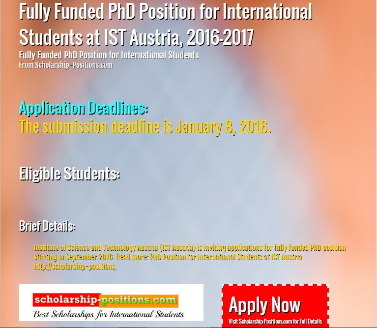 phd entry requirements austria