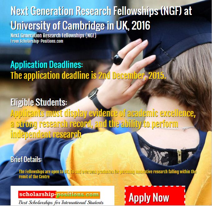 Next Generation Research Fellowships