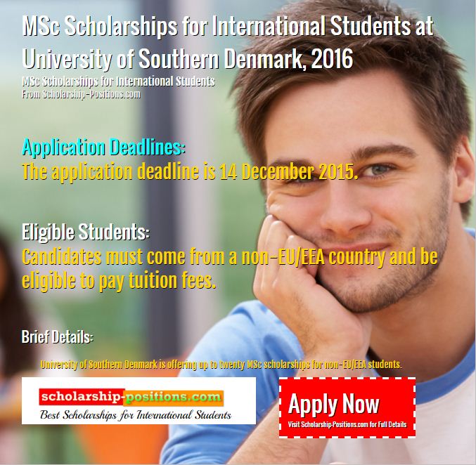MSc Scholarships for international students