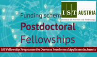 IST Fellowship Programme for Overseas Postdoctoral Applicants in Austria, 2018