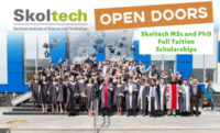 Skoltech MSc and PhD Full Tuition Scholarships for International Students in Russia, 2020