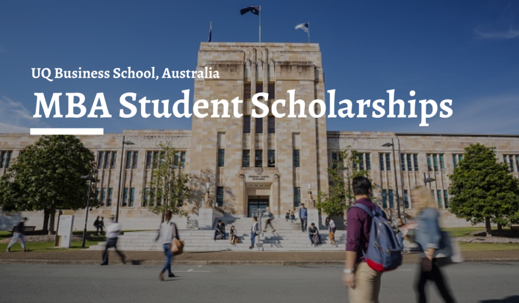 MBA Student Scholarships at UQ Business School in Australia, 2020