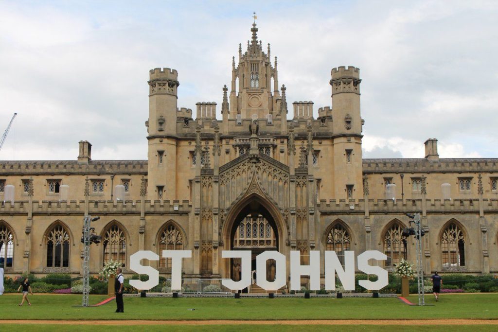 St John's College Cambridge Research Fellowships for International Applicants in UK, 2018