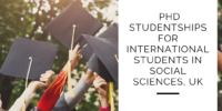 2020 PhD Studentships for International Students in Social Sciences, UK