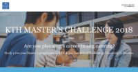 KTH Master’s Challenge Fully Funded Scholarships for Indian and Indonesian Students, 2018