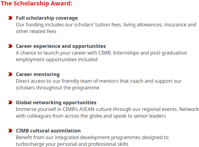 CIMB ASEAN Scholarship
