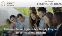 The European Forum Alpbach Scholarship Program for International Students, 2020