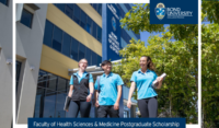 Faculty of Health Sciences and Medicine Postgraduate Scholarships in Australia, 2019