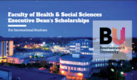Faculty of Health & Social Sciences Executive Dean's Scholarships in UK, 2020