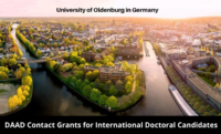 DAAD Contact Grants for International Doctoral Candidates at University of Oldenburg in Germany, 2020