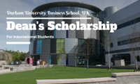 Durham University Business School Dean's Scholarship for International Students in UK, 2020