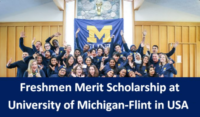 Freshmen Merit Scholarship at University of Michigan-Flint in USA, 2020