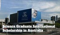 Science Graduate International Scholarship at the University of Melbourne in Australia