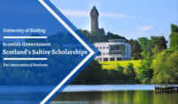 Scotland’s Saltire Scholarships at the University of Stirling in Scotland, UK