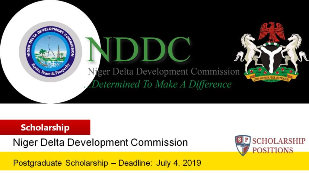 NDDC Postgraduate Foreign Scholarship in Nigeria, 2019
