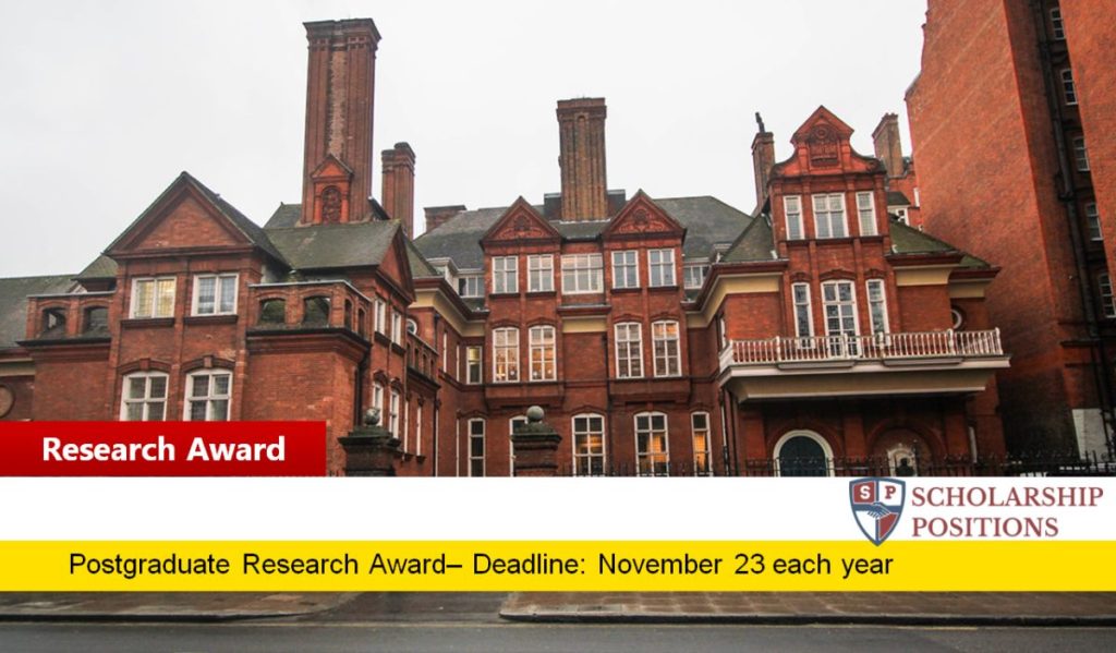 RGS-IBG Postgraduate Research Awards for UK or Overseas Students, 2019