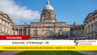 University of Edinburgh Business and Economics Scholarships for US Students in UK, 2019