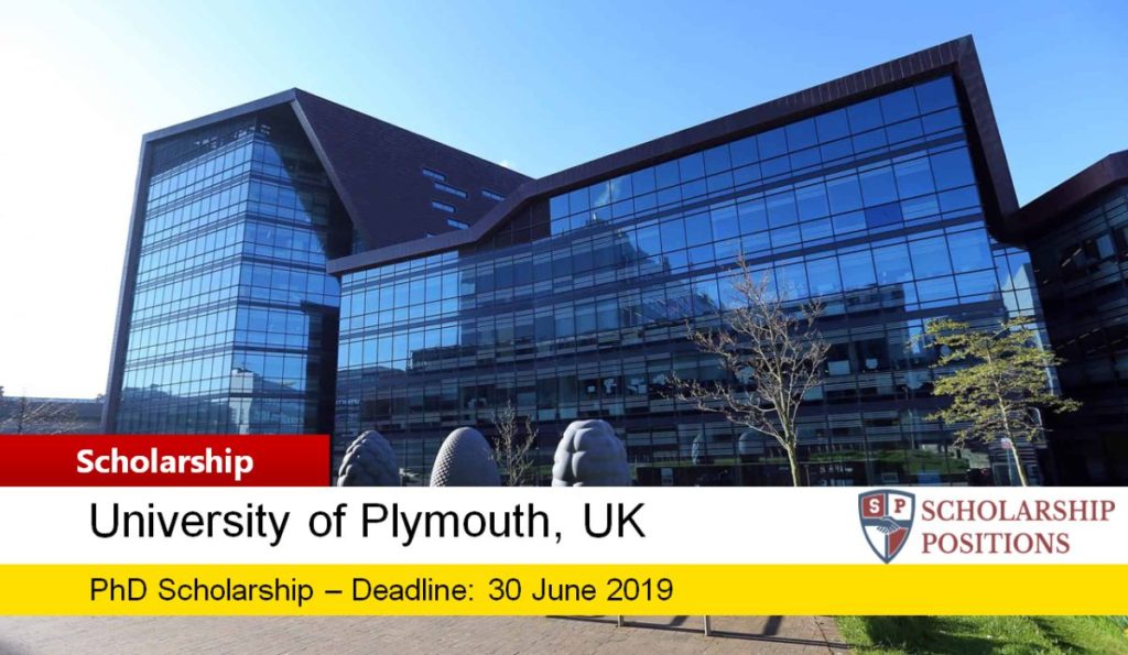 University of Plymouth PhD Studentship for International Applicants in UK, 2019