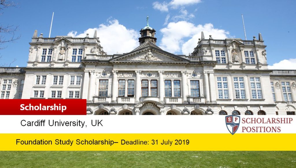 Cardiff University International Foundation Programme Scholarships in UK, 2019
