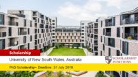 UNSW Faculty of Law Juris Doctor Award for International Students in Australia, 2019