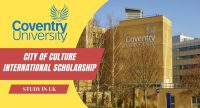 City of Culture International Scholarship at Coventry University, UK