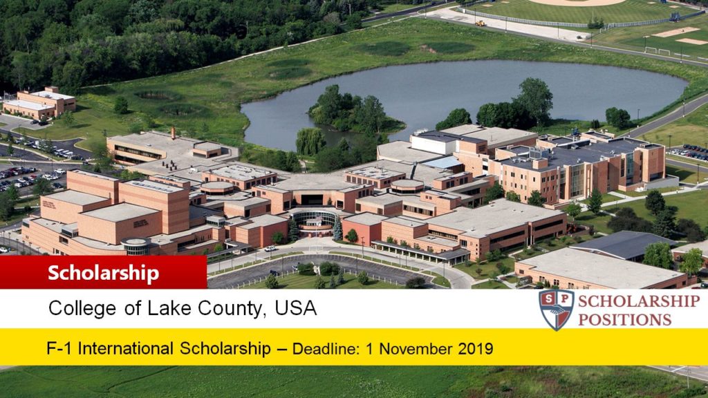 College of Lake County Scholarship for New F-1 International Student in the USA