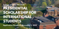 College of Saint Elizabeth Presidential Scholarship for International Students in the US