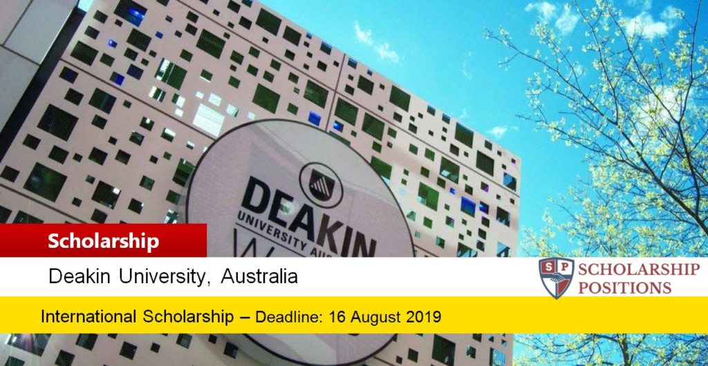 Deakin University HDR PhD Scholarship for International Students in Australia, 2019