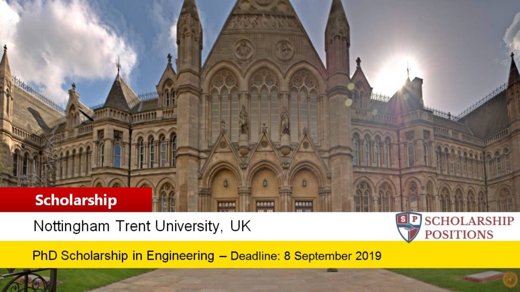 Fully-Funded PhD Position in Engineering for UK and EU Students at Nottingham Trent University