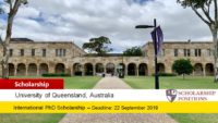 University of Queensland International PhD HydroFloat Project Scholarship in Australia