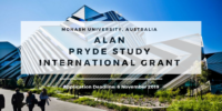 Alan Pryde Study Grant for International Students at Monash University in Australia, 2020
