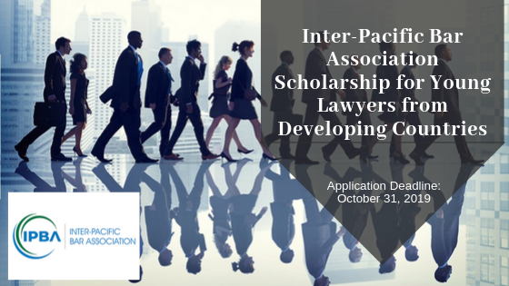 Inter-Pacific Bar Association Scholarship for Young Lawyers from Developing Countries