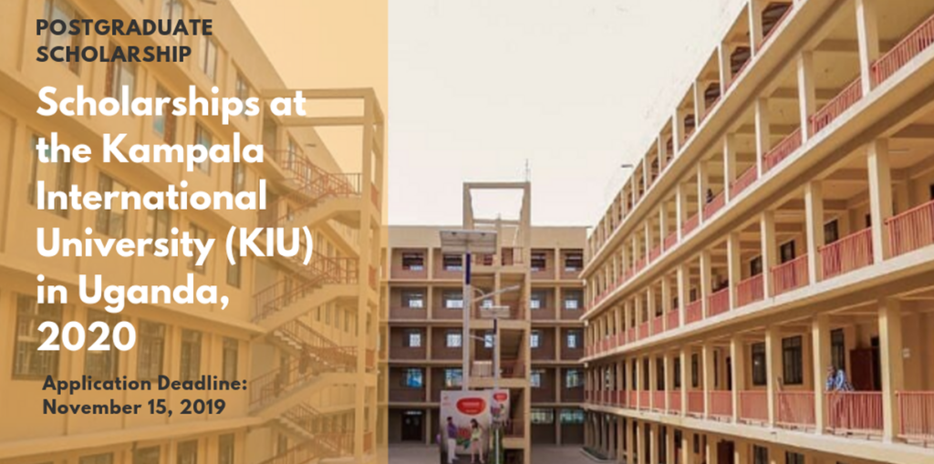 Scholarships at the Kampala International University (KIU) in Uganda, 2020