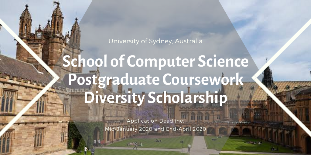 University of Sydney School of Computer Science Postgraduate Coursework Diversity Scholarship