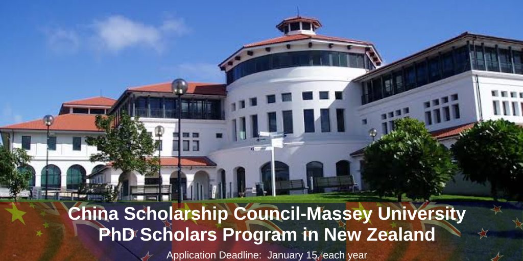 China Scholarship CouncilMassey University PhD Scholars Program in New