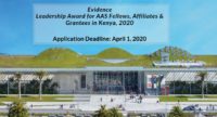 Evidence Leadership Award for AAS Fellows, Affiliates & Grantees in Kenya, 2020