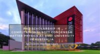 PhD Scholarship in Computational Soft Condensed Matter Physics at RMIT University in Australia