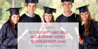 ECU Sydney and ECU Melbourne Merit Scholarship, 2020