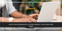 HELB Postgraduate Scholarship for Kenyans 2020