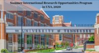 Summer International Research Opportunities Program in USA, 2020