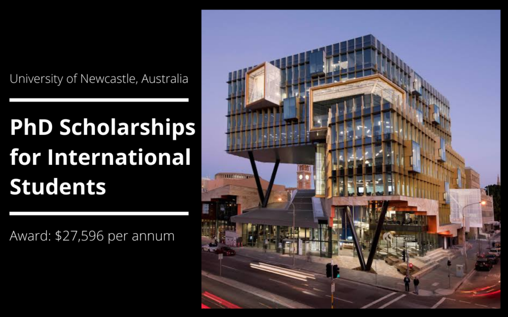 University of Newcastle PhD Scholarships for International Students in Australia