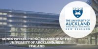 Agnes Paykel PhD Scholarship at the University of Auckland, New Zealand