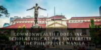 Commonwealth Foods Inc., Scholarship at the University of the Philippines Manila