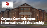Coyote Commitment Scholarship Program for International Students at University of South Dakota, USA